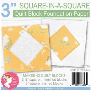 اتس سو ايما ورق كريم اساس كويلت بلوك - 3 انش مربع في ايه مربع in Kuwait