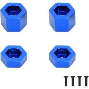 RCAWD for Yeti Jr. Can-Am Maverick 12mm Front & Rear Wheel Hex Adapter Upgrades Parts #AXIC1516, for Axial 1/18#AXI90069 Blue in Kuwait