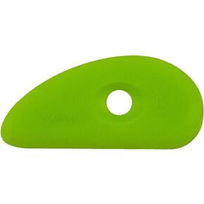 Xiem Tools Ultra-Soft Silicone Clay Rib for Pottery and Ceramics (Small), Green