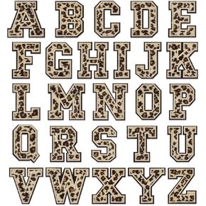 26 Pcs Color Iron on Letter Patches, A-Z Glitter Alphabet Patch for Clothes, Dress, Hat, Jeans, Shoes Bags, DIY Supplies, Color.