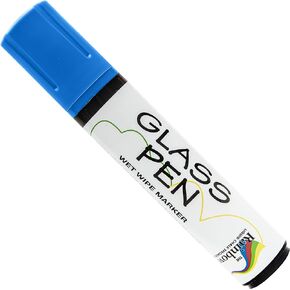 Glass Pen Window Marker: Liquid Chalk Markers for Glass, Car Marker or Mirror Pen with Washable Paint - Car Windows, Storefront Window, Wedding, Parade, Party & Holiday Decorations (Black, Jumbo Tip)