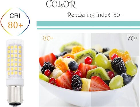 لمبة Lamsky BA15D LED، لمبة ماكينة الخياطة بقاعدة حربة مزدوجة الاتصال، 5 وات أبيض دافئ 2700 ك 50 وات استبدال هالوجين، تيار متردد 110 فولت/220 فولت، لمبة إضاءة لآلة الخياطة، نوع حربة يستبدل عبوتين in Kuwait