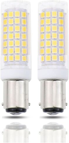 لمبة Lamsky BA15D LED، لمبة ماكينة الخياطة بقاعدة حربة مزدوجة الاتصال، 5 وات أبيض دافئ 2700 ك 50 وات استبدال هالوجين، تيار متردد 110 فولت/220 فولت، لمبة إضاءة لآلة الخياطة، نوع حربة يستبدل عبوتين in Kuwait