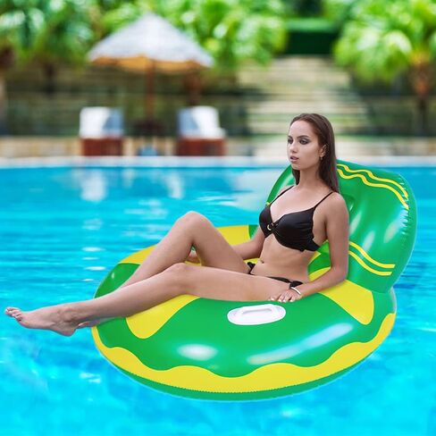Pool Lounger Float for Adult, Float Hammock, mesh Bottom Pool Float, with Two Handle and a Big Cup Holder, Great for Chilling in The Pool. in Kuwait