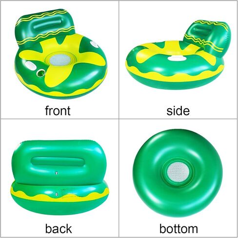 Pool Lounger Float for Adult, Float Hammock, mesh Bottom Pool Float, with Two Handle and a Big Cup Holder, Great for Chilling in The Pool. in Kuwait