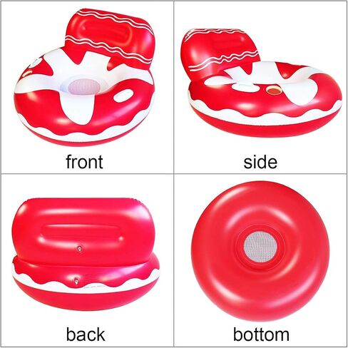 Pool Lounger Float for Adult, Float Hammock, mesh Bottom Pool Float, with Two Handle and a Big Cup Holder, Great for Chilling in The Pool. in Saudi Arabia