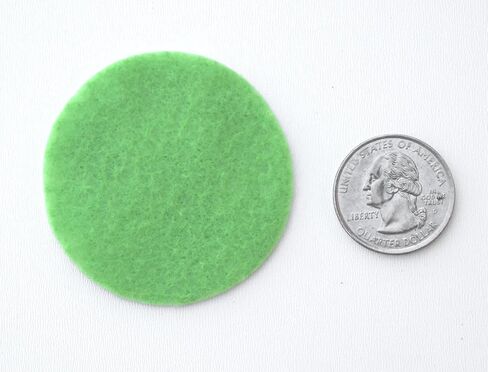 Playfully Ever After Green, Dark Green, Light Green & White Craft Felt Circles (Mixed Size Pack - 56pc) in Saudi Arabia