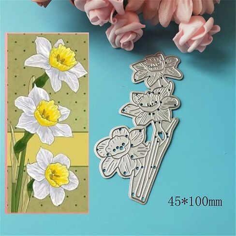 Daisy Flower Metal Cutting Dies Alinacrafts Scrapbooking Card Making Die Cuts Thanksgiving Christmas Craft Dies (#10) in Kuwait