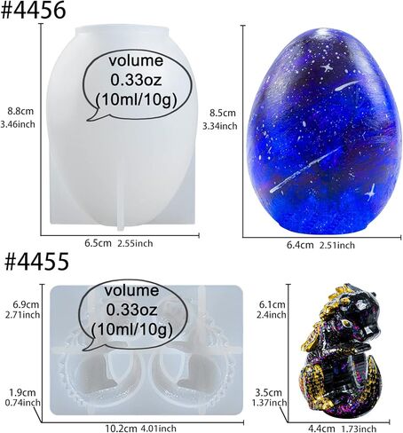 Dragon Egg Silicone Mold Set for Epoxy Resin Casting in Kuwait