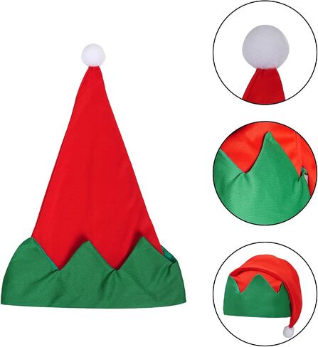 HOVEOX 4 قطع عيد الميلاد قزم المئزر وقبعة قزم عيد الميلاد المئزر وقبعة مجموعة قزم المئزر وقبعة لمستلزمات حفلة عيد الميلاد in Kuwait