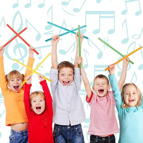 Yookeer 30 Pcs Rhythm Sticks for Kids Bulk, 30 cm/ 12 Inches in Kuwait