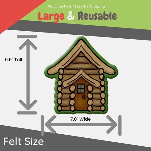 Let's Go Camping Felt Story Set | 15 PRECUT & Ready to Play Colorful & Durable Felt Pieces for Toddlers, Preschool & Kindergarten | Reusable Felt Board Stories in Saudi Arabia