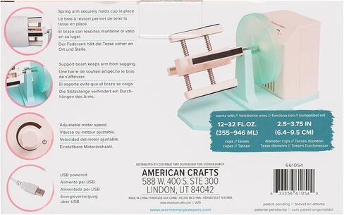 American Crafts We R Memory Keepers Spin-It Pro Tumbler Spinner,Epoxy Resin in Saudi Arabia