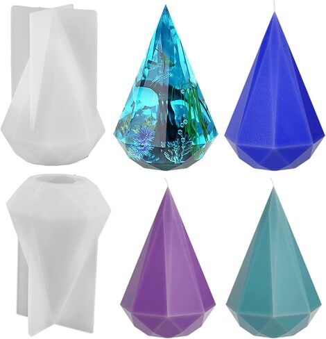 قالب شموع من السيليكون الحلزوني لصنع الصابون والشموع ثلاثية الابعاد لصب الراتنج، قوالب ايبوكسي لصب الراتنج، ديكور حفلات الكريسماس، هدية يدوية الصنع (حلزوني) in Kuwait