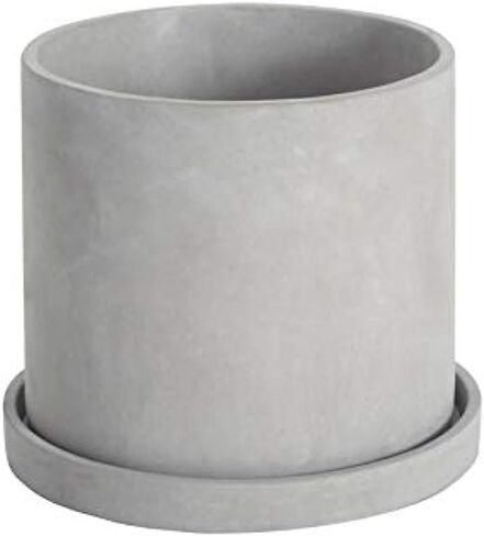 جيهتو مجموعة قوالب دائرية كبيرة من السيليكون - وعاء خرساني للنباتات الداخلية يمكنك تركيبه بنفسك مع ملمع محمول باليد، غلاف قوي، قالب صينية مطابقة، قالب سيليكون مرن - مثالي لاواني زهور تيرازو in Kuwait