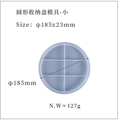 جيهتو مجموعة قوالب دائرية كبيرة من السيليكون - وعاء خرساني للنباتات الداخلية يمكنك تركيبه بنفسك مع ملمع محمول باليد، غلاف قوي، قالب صينية مطابقة، قالب سيليكون مرن - مثالي لاواني زهور تيرازو in Kuwait