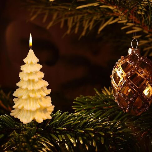 قالب شموع شجرة عيد الميلاد ثلاثي الأبعاد، قطعتان من قوالب السيليكون لشمعة عيد الميلاد، قالب راتينج مصنوع يدويًا لصنع الشموع، قالب صابون، لتزيين المنزل كهدية عيد الميلاد in Kuwait