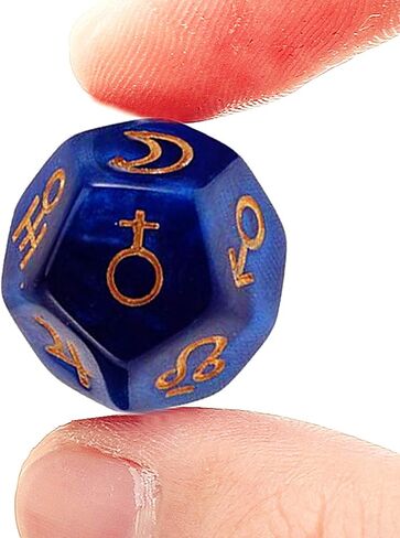 ZXUEZHENG 3 قطع من النرد الفلكي من اللؤلؤ الأكريليك متعدد الجوانب لإكسسوارات عرافة الكوكبة in Kuwait