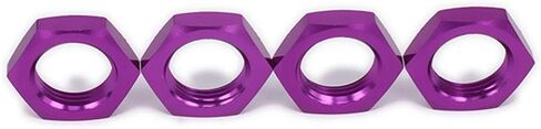 LAFEINA 4PCS M17 17mm Aluminum Wheel Hex Hub Nut Thread 1.0mm for 1/8 RC Model Car HSP Redcat Himoto Upgraded Parts(Purple) in Saudi Arabia