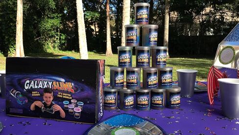 Galaxy Slime for Kids - 15 Pack of Slime Putty in Assorted Neon Colors, Premade Marble Rainbow Slime Birthday Party Favor Toys by Bedwina in Saudi Arabia