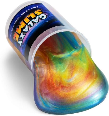 Galaxy Slime for Kids - 15 Pack of Slime Putty in Assorted Neon Colors, Premade Marble Rainbow Slime Birthday Party Favor Toys by Bedwina in Saudi Arabia