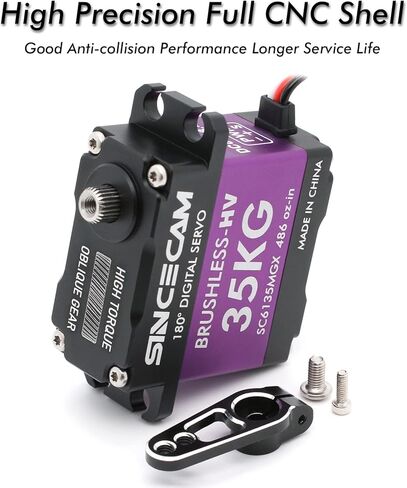 35 كجم Rc مؤازرة توجيه مؤازرة مقاومة للماء 180 درجة ترس مائل معدني عالي السرعة مؤازرة كاملة من الألومنيوم حافظة رقمية بدون فرش زاوية دقيقة دوران أكثر سلاسة لروبوت القارب الزاحف 1/12 RC in Kuwait