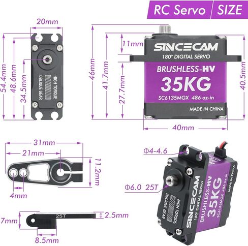 35 كجم Rc مؤازرة توجيه مؤازرة مقاومة للماء 180 درجة ترس مائل معدني عالي السرعة مؤازرة كاملة من الألومنيوم حافظة رقمية بدون فرش زاوية دقيقة دوران أكثر سلاسة لروبوت القارب الزاحف 1/12 RC in Kuwait