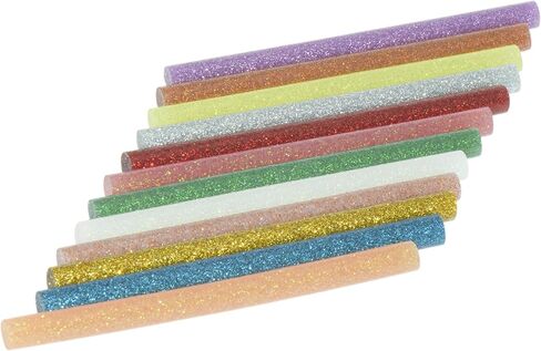 NewtonTech Mini Glitter Colorful Hot Glue Gun Sticks 150PCS,15 Colors for DIY Art Craft, Wood Glass Card Fabric Plastic School DIY Sealing Projects, Diameter 0.28 in Length 3.9in in Saudi Arabia