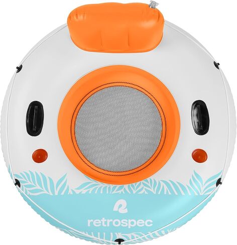 ﻿Retrospec Weekender Float River Tube for Lakes, Rivers, and Pools ﻿with 2 Cup Holders, Built-in Backrest and Wrap Around Grab Rope for Easy Transport in Saudi Arabia