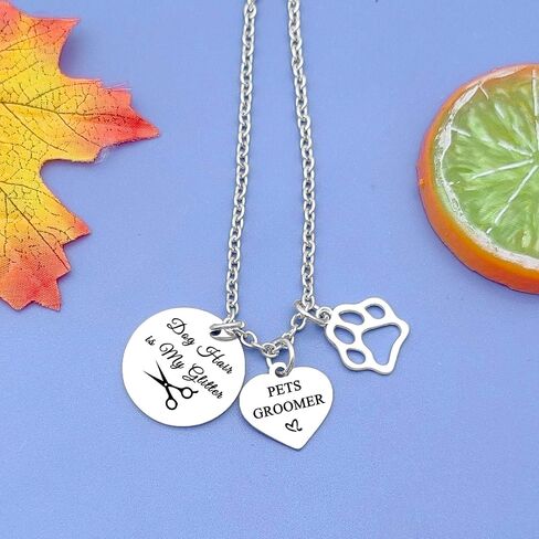 Pet Groomer Gift for Women Men Dog Groomer Necklace for Animals Lover Dog Groomer Thank You Gift Dog Hairdresser Gift Dog Lover Jewelry Birthday Christmas Gifts for Dog Hairdresser Dog Groomer in Saudi Arabia