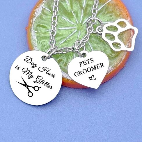 Pet Groomer Gift for Women Men Dog Groomer Necklace for Animals Lover Dog Groomer Thank You Gift Dog Hairdresser Gift Dog Lover Jewelry Birthday Christmas Gifts for Dog Hairdresser Dog Groomer in Saudi Arabia