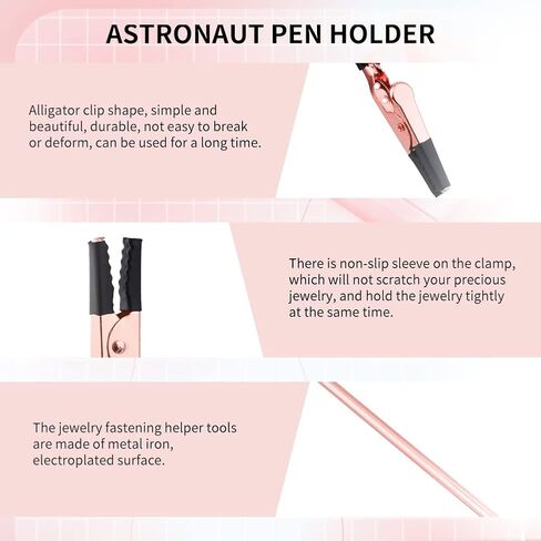مساعد سوار qoonestl، 3 قطع أداة سوار معدني مساعد المجوهرات، معدات التثبيت والربط لقلادة السوار ومشابك الساعة والسحابات (فضي + ذهبي + ذهبي وردي) in Kuwait