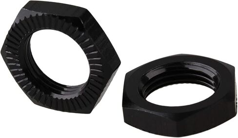 Mxfans 4pcs fits RC 1/8 Model Car 17MM Aluminum Alloy Wheel Hex Hub Nut N10169 Black in Saudi Arabia