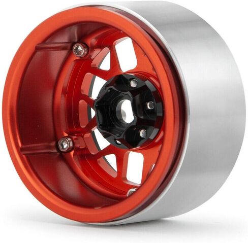 4X 2.2 جنوط عجلات من سبيكة Beadlock مع محاور لـ 1/10 RC Wraith D90 عرض 35 مم #7 in Kuwait