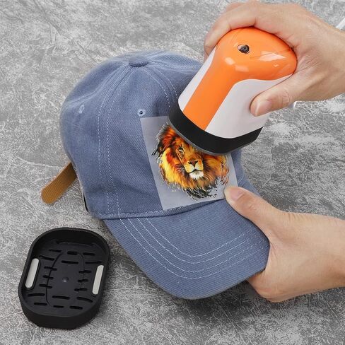 آلة ضغط حراري، مكبس حراري صغير مقاس 3.5 بوصة × 3.5 بوصة، مكاوي صغيرة ميلوس للقمصان والأحذية والقبعات والحرف اليدوية والمزيد، تتميز بـ 3 إعدادات للحرارة، لوحة تسخين مطلية بالسيراميك (برتقالي) in Kuwait