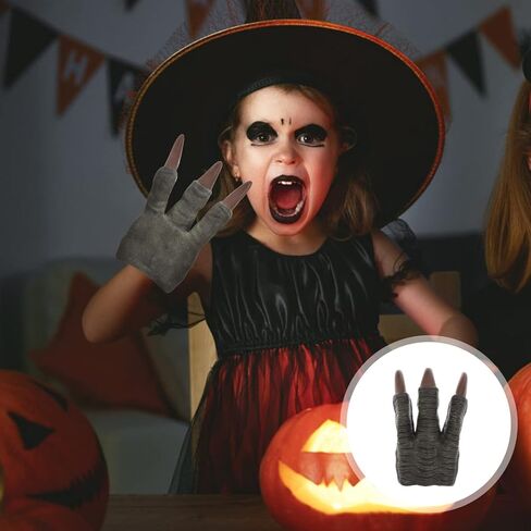 ألعاب الأطفال الصغار، ألعاب الأولاد، أزياء الهالوين، قفازات الهيكل العظمي، قفازات العالم للدمية الرمادية، هدايا ديكور الحفلات التنكرية، مخالب إصبع فيلوسيرابتور، ألعاب الأولاد، ألعاب الأطفال in Kuwait