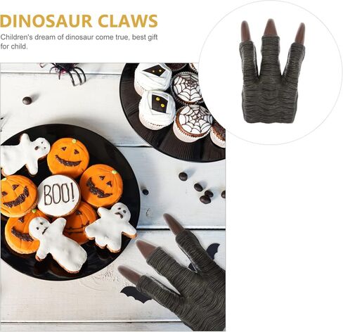 ألعاب الأطفال الصغار، ألعاب الأولاد، أزياء الهالوين، قفازات الهيكل العظمي، قفازات العالم للدمية الرمادية، هدايا ديكور الحفلات التنكرية، مخالب إصبع فيلوسيرابتور، ألعاب الأولاد، ألعاب الأطفال in Kuwait