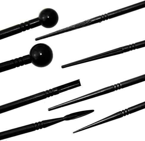 BIGTEDDY - 13pcs Polymer Modeling Clay Sculpting Tools, Dotting Pen, Silicone Tips, Ball Stylus, Pottery Ceramic Clay Indentation Tools Set Also for Cake Fondant Decoration and Nail Art in Kuwait