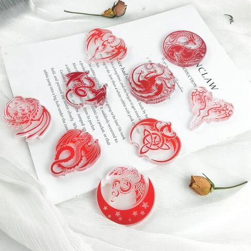 قالب سيليكون على شكل سلسلة مفاتيح تنين لامعة مع حلقات مفاتيح، قوالب حيوانات صب راتنجات الإيبوكسي لصنع المجوهرات وقلادة DIY، حلي فنية فنية، شوكولاتة، كعكة، حلوى، أدوات صنع الجيلي in Kuwait