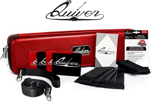 حقيبة حمل بطاقات Quiver Time Pink Quiver - حامل بطاقات اللعب لبطاقات التداول، حقيبة تخزين بطاقات MTG حقيبة صندوق بطاقات (+ حزام المعصم والكتف، والفواصل، والوسادات + 100 حافظة بطاقات أبولو) in Kuwait