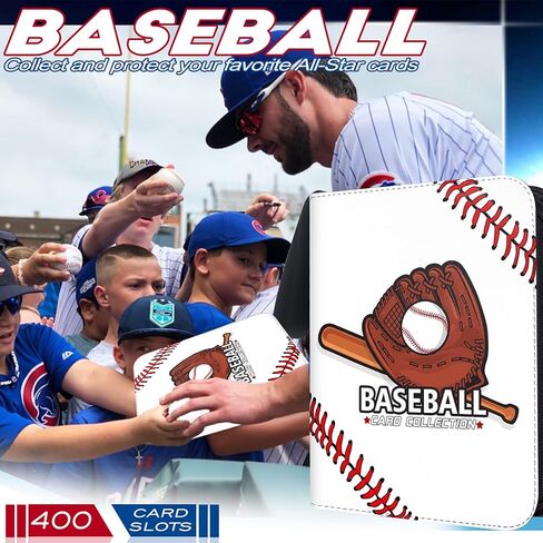 حافظة بطاقات كرة السلة 400 بطاقة من COARVXA، 4 جيوب مع 400 بطاقة حماية ألبومات بطاقات التداول، حقيبة تخزين البطاقات مناسبة لجمع بطاقات البيسبول أو الهوكي أو كرة القدم أو كرة السلة أو الألعاب in Kuwait