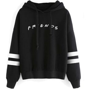 Fashion Casual Friend Hoodie Sweatshirt Women Graphic Tops Hoodies Sweater Funny Hooded Pullover