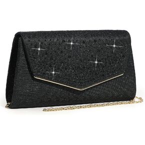MUDUO Evening Bag for Women Glitter Rhinestone Wedding Evening Purse Crystal Envelope Clutch Crossbody Shoulder Bags