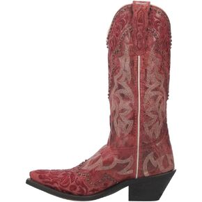 Laredo Womens Braylynn Snip Toe Casual Boots Mid Calf Low Heel 1-2" - Brown