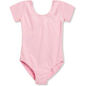 ROYAL SMEELA Girls Short Sleeve Ballet Leotard Dance Leotard Team Basic Ballet Dance Leotard for Toddler Ballet Outfit