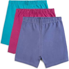 Mightly Girls' Cartwheel Shorts | Organic Cotton Fair Trade Certified 3-Pack Bicycle Undershorts for Kids and Toddlers