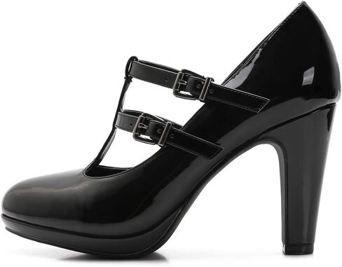 MACKIN J G574-1 Women's Mary Jane Vintage Heels Chunky Platform T-Strap Dress Pumps in Saudi Arabia