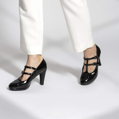 MACKIN J G574-1 Women's Mary Jane Vintage Heels Chunky Platform T-Strap Dress Pumps in Saudi Arabia