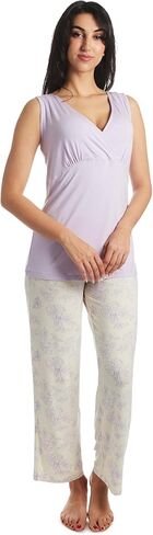 5 Piece Maternity and Nursing PJ Pant Set for Mom and Baby in Kuwait