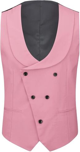 بدلة YFFUSHI للرجال بقصة ضيقة مكونة من 3 قطع وزر واحد وسروال وسروال لحفلات الزفاف والحفلات الراقصة in Kuwait